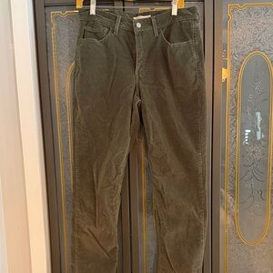 Levi's Women's Green Corduroy Pants